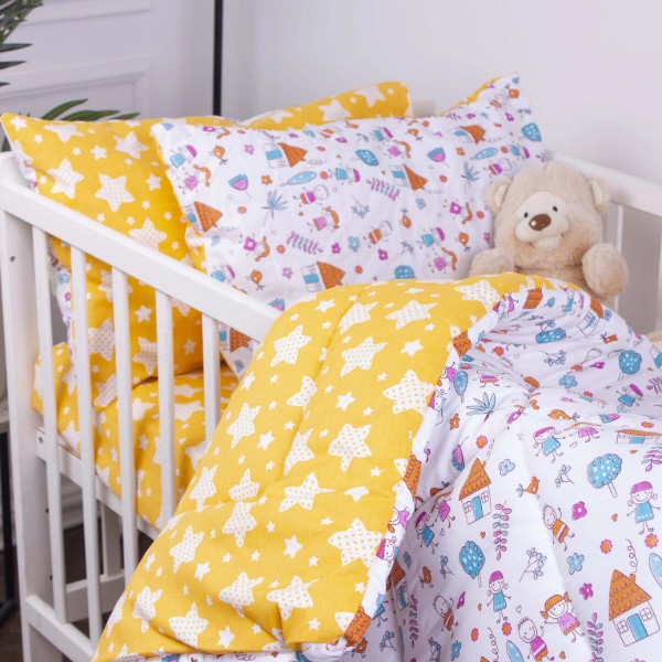 Фото - Комплект постільної білизни MirSon Бязь 18-0002 Sweet Home 220х240 (2200010260397)